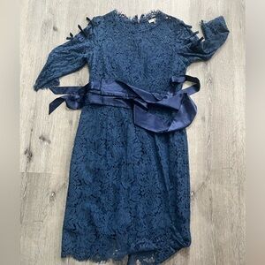Blue lace dress . Size 10